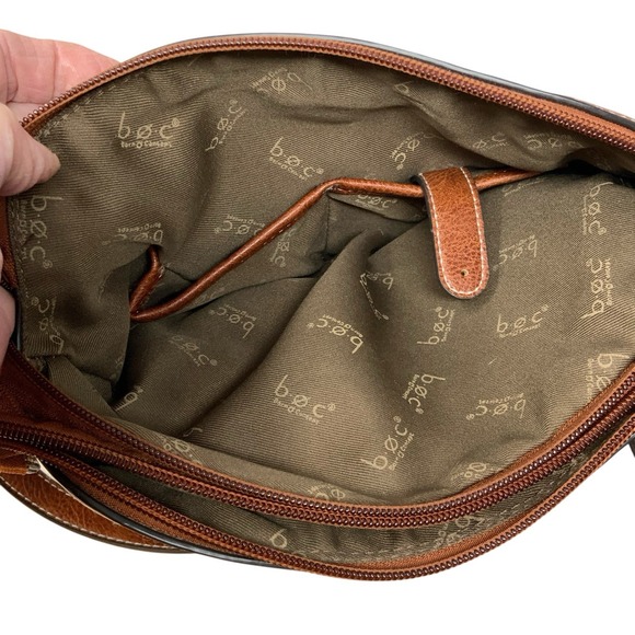 B.O.C. Born Concept Three Tone Shoulder Cross Body Purse Boho Woven Straw - Picture 10 of 14